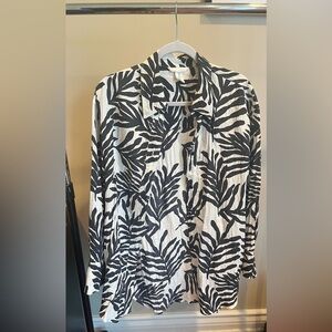 H&M Blouse in Black and White